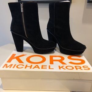 Michael Kors Black Suede Bootie